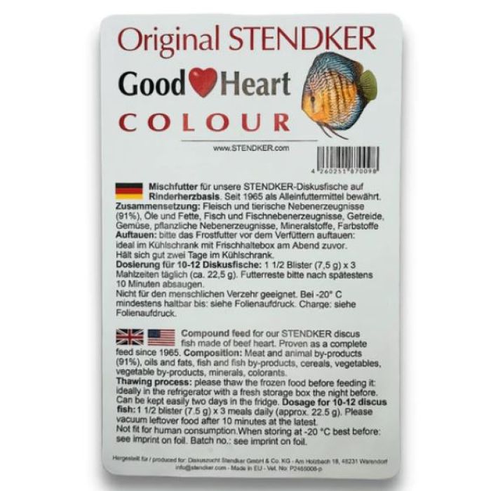 Stendker Colour 100gr - Pastone Congelato per Discus