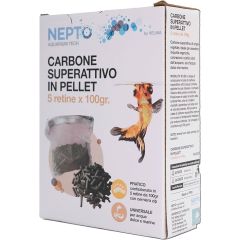 Carbone Superattivo in pellet per filtraggio 500 gr (5 confezioni da 100 gr)